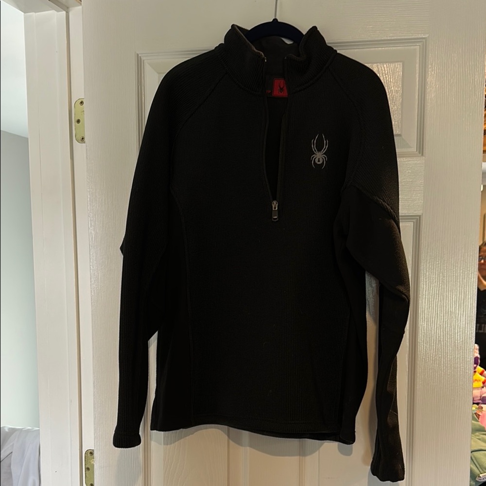 Spyder Black quarter Zip Up Sweater